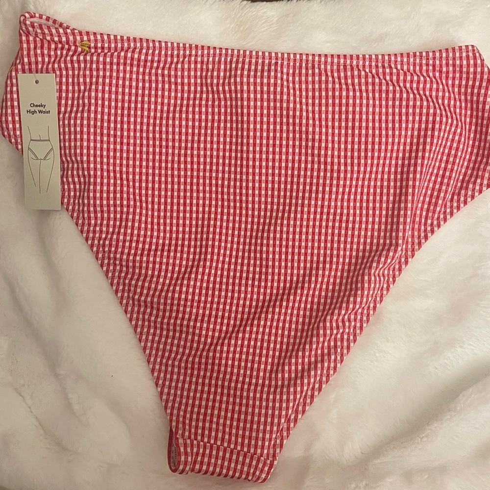❤️❤️No Boundaries Red and White Bikini Bottom - Picture 4 of 10